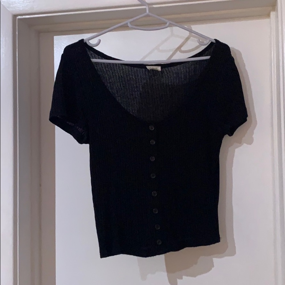 Garage button down tee